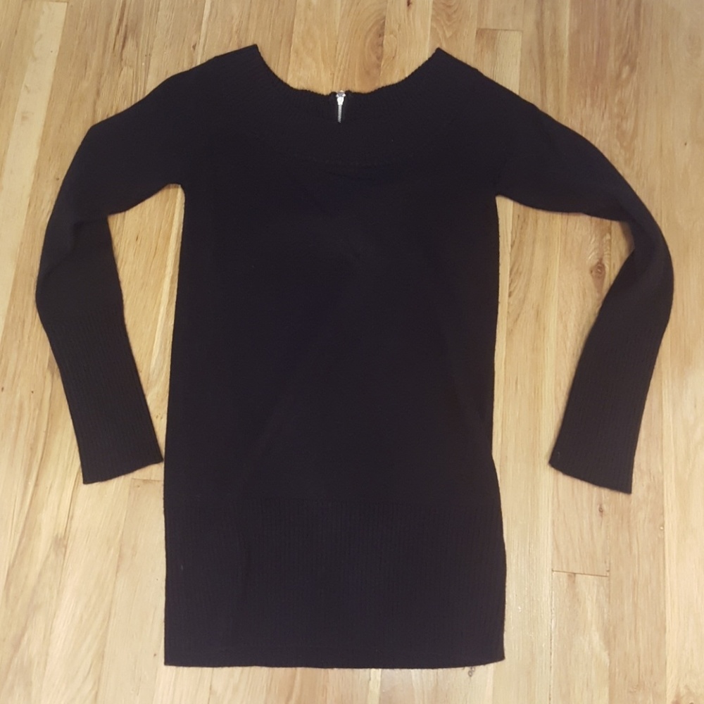 Black Tunic Style Sweater